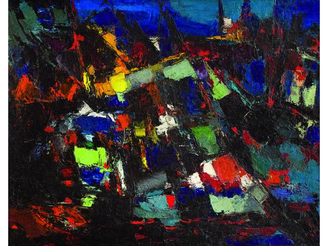 Wega Nery óleo sobre tela 73 x 92 cm "Sem título" 1964