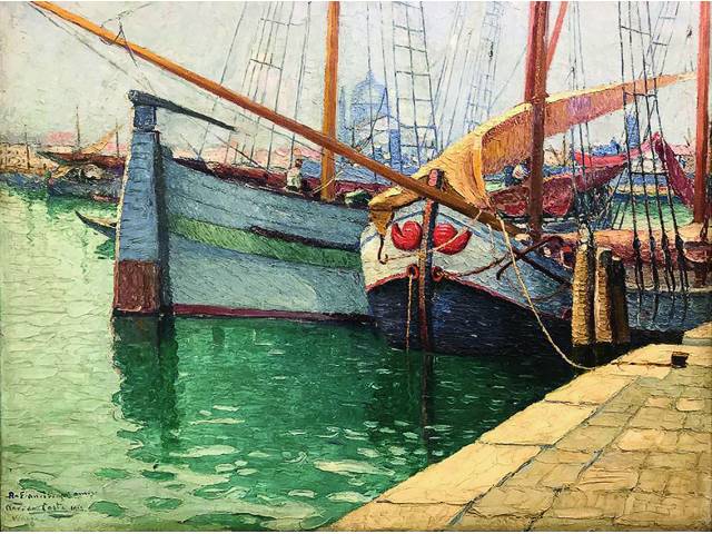 Mário Navarro da Costa óleo sobre tela 115 x 138 cm "Veneza" 1923