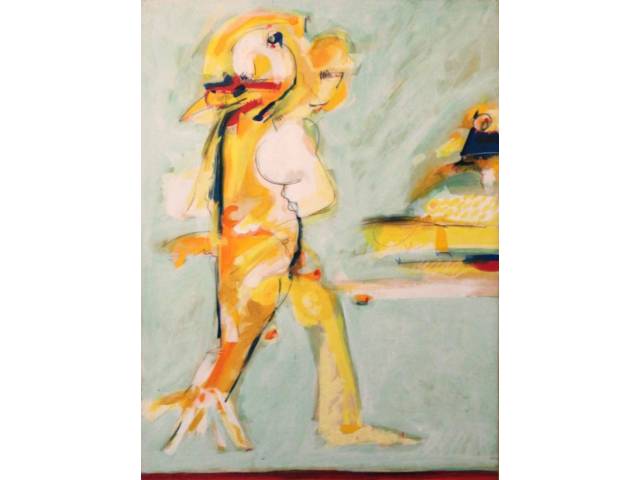Ivald Granato acrílico sobre tela 100 x 70 cm “Sardenho” ass. CID e verso 1990
