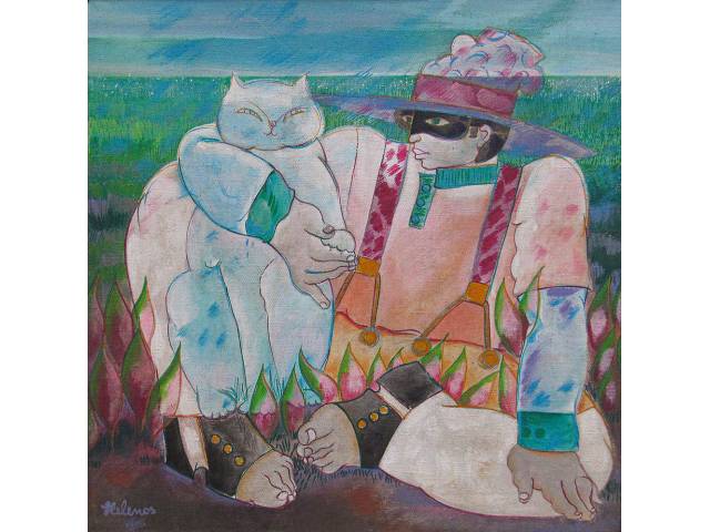 Helenos óleo sobre tela 50 x 50 cm "Figurativo" ass. CIE