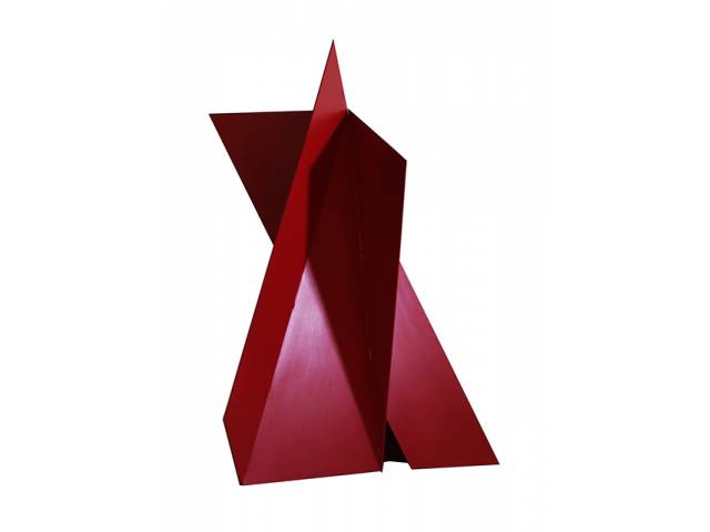 Emanoel Araújo  Escultura de ferro e tinta automotiva 73 x 60 x 50 cm “Sem Título” 2014