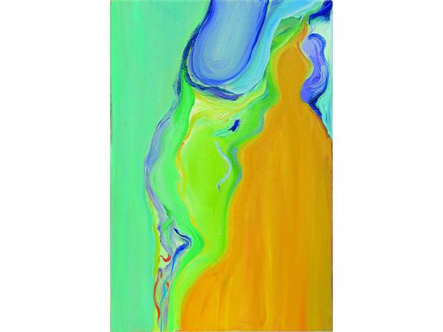 Patrícia Carparelli óleo sobre tela, 20 x 30 cm "Na Fluidez da Noite" 2019