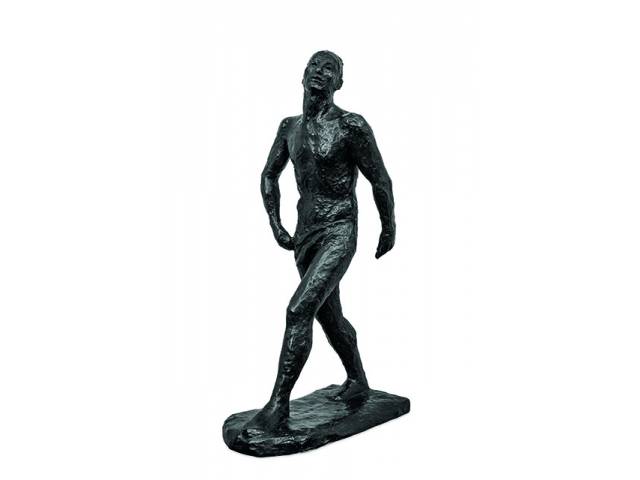 Ernesto De Fiori bronze 94 x 38 x 55 cm "Homem andando" 1936 reproduzido no livro Ernesto de Fiori - Uma Retrospectiva. São Paulo: Pinacoteca, 1997, p. 167