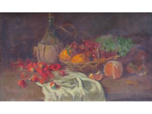 Menase Vaidergorn óleo sobre tela 40 x 60 cm “Natureza Morta” ass. CID