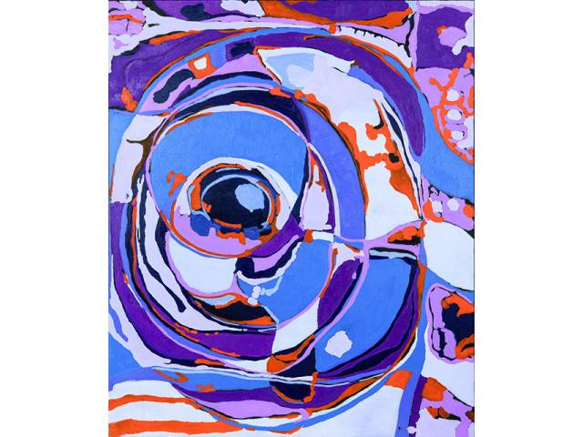 Claudia Colares óleo sobre tela 190 x 160 cm "Interseção II" 2016