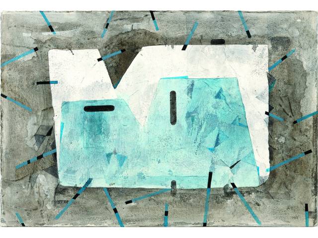 Sergio Guerini técnica mista sobre papel, 38 x 57 cm "Sem título" 2018