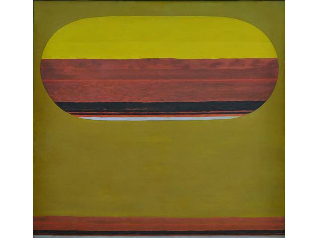 Tomie Ohtake óleo sobre tela, 150 x 150 cm "Sem título" 1975