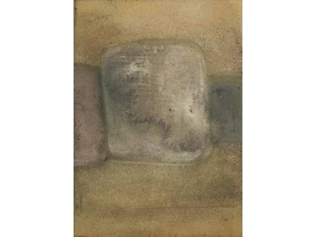 Arcângelo Ianelli técnica mista sobre cartão 32 x 23 cm “Sem título” ass. inferior esquerdo 1952
