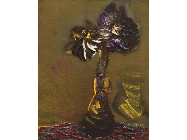 Danilo di Prete óleo sobre tela 30 x 23 cm “Vaso de Flores” ass. inferior direito