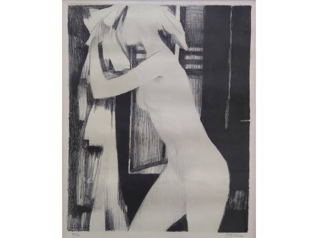 Enrico Bianco serigrafia 42 x 32 cm “Figura feminina” ass. inferior direito t. 50/50