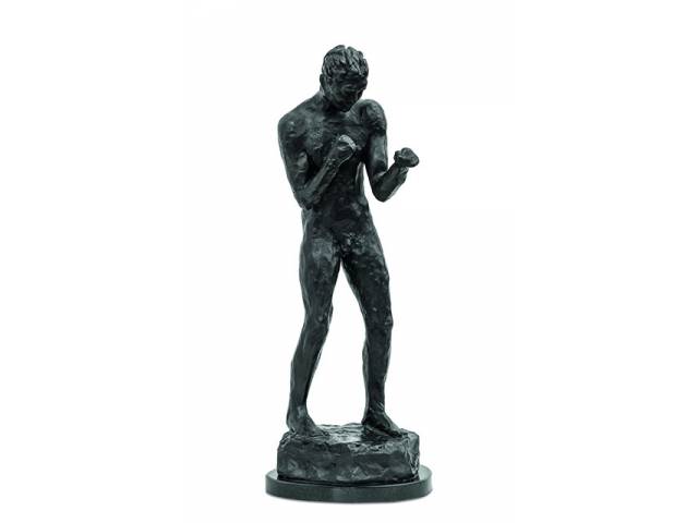 Ernesto De Fiori bronze 54,7 x 20 x 27 cm "Boxeador Max schmeling" 1928 reproduzido no livro Ernesto de Fiori - Uma Retrospectiva. São Paulo: Pinacoteca, 1997, p. 186