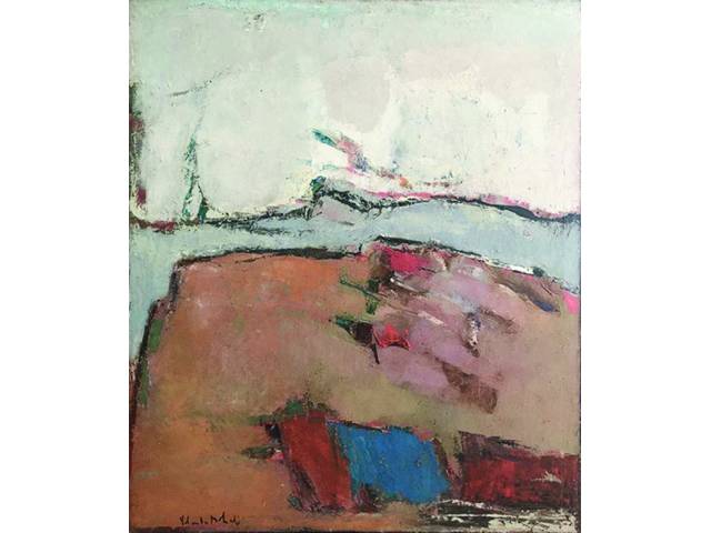 Yolanda Mohalyi óleo sobre tela 93 x 78 cm "Sem título" década de 1960