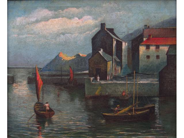 O.S.T. 44 x 53 cm, “Marina”, ass. CID - Artista não encontrado - Visceglio, Europa, séc. XX