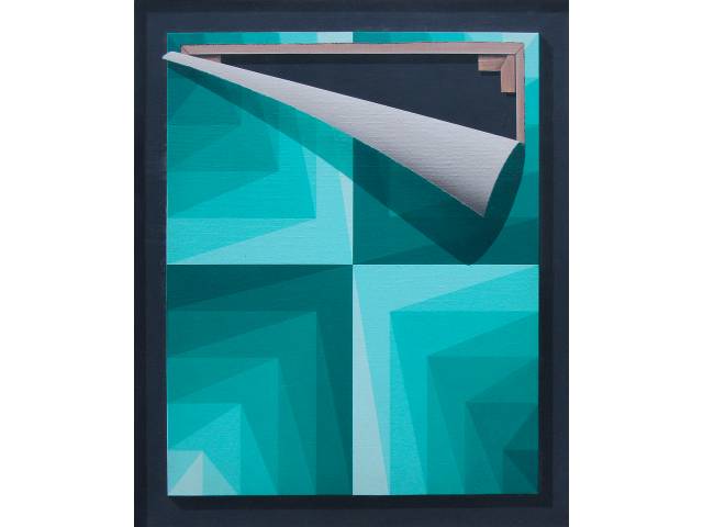 Thomaz Abal acrílica sobre tela 60 x 50 cm “No me gusta” ass. verso 1977