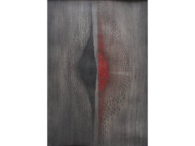 Arthur Luiz Piza gravura 82 x 57 cm "Partage" ass. CID t. 67/95 ano 1970