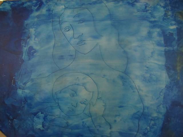Conillo Martins óleo sobre compensado de madeira 80 x 100 cm "Maternidade" ass. CID