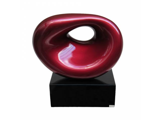 Daisy Nasser escultura de alastro com laca 35 x 17 x 39 cm "Sem título" não assinada - acompanha certificado da artista