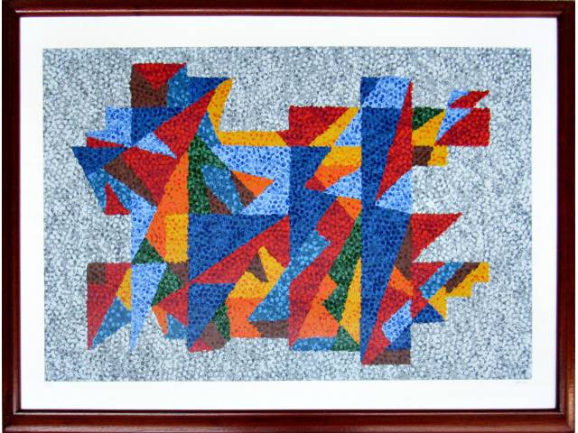 Claudio Tozzi gravura 70 x 100 cm "Sem título" ass. CID t. 38/72