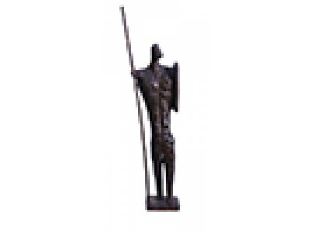 Francisco Stockinger escultura em ferro 36 cm de altura “Guerreiro”