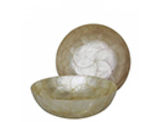 Par de bowls em madrepérola. 15,5 x 4,5 cm - Europa, séc. XX