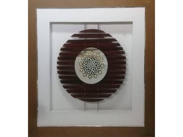 Oneida Helena Heringer técnica mista 140 x 140 cm "Esfera Espelhada" ass.  2006