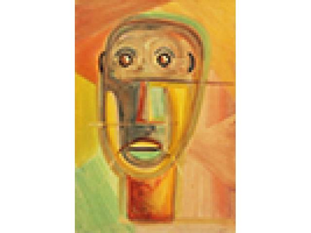 Mário Cravo Junior técnica mista sobre papel 53 x 37 cm “Ex-voto” ass. inferior direito 1951