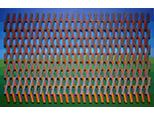 Fernando Correia Acrílica, e.v.a. e policarbonato sobre policarbonato, montado em caixa de alumínio branco e vidro 100 x 160 x 2 cm "Estudo de padrões XLVII" ass. verso - 2018