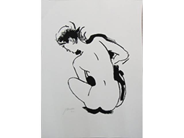 João Camara gravura 70 x 50 cm "Sem Título" ass. CIE H.C - sem moldura
