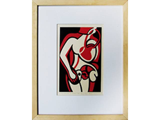 Teresinha Soares litografia 31 x 20 cm "Orquestrando o amor" ass. CID 1977 t. 5/30