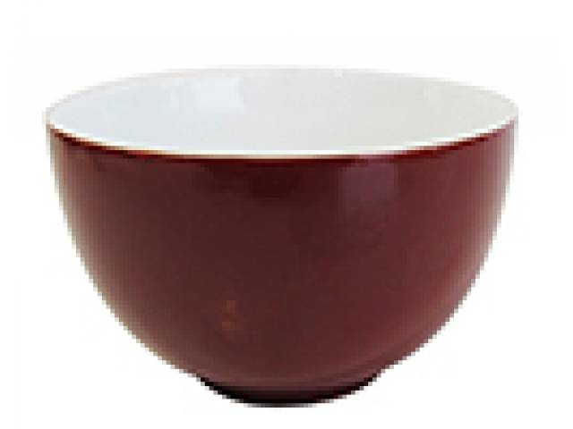 Bowl porc. esmaltada tom terra. d = 8,5 cm - Japão