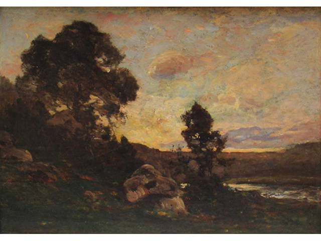Louis Alexandre Cabié (1854, Dol-de-Bretagne - 1939, Bordéus) O.S.M. - 35 x 50 cm, “Les Eyzies (Vallêe de la Vézère, périgord – France)” ass. CIE, 1899