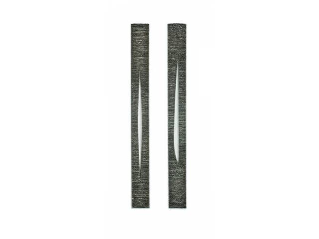 Marcos Coelho Benjamin alumínio duas peças de 200 x 19,5 cm "Sem título" 1999