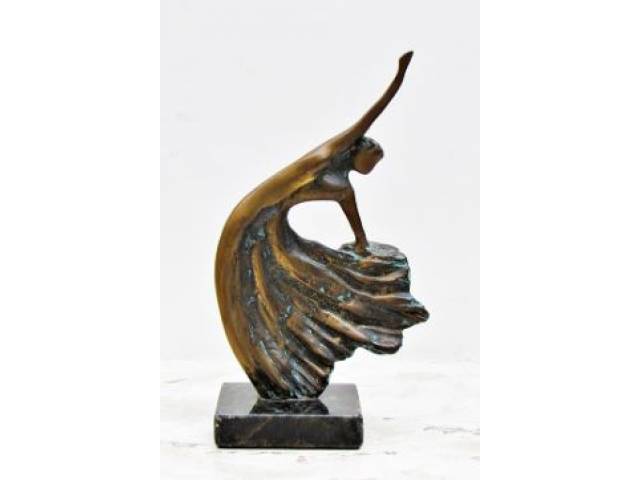 Odete Eid escultura em bronze 20 x 12 cm "Bailarina"  ass. verso
