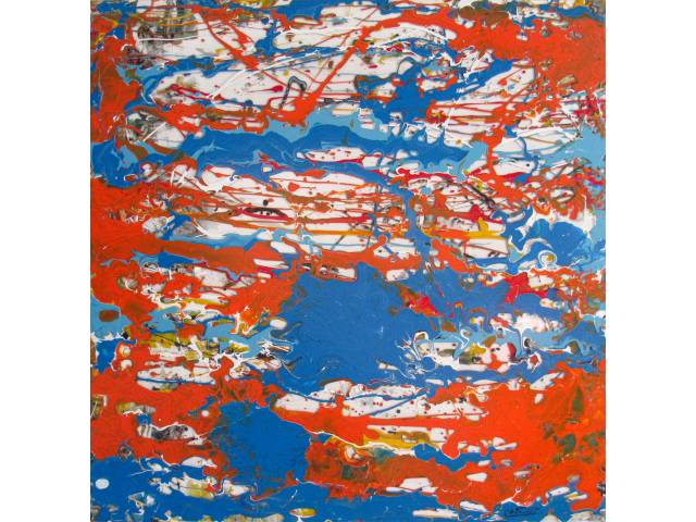 Charles Tawil esmalte sobre acrílico 80 x 80 cm "Inspiração n° 120" ass. CID 2019