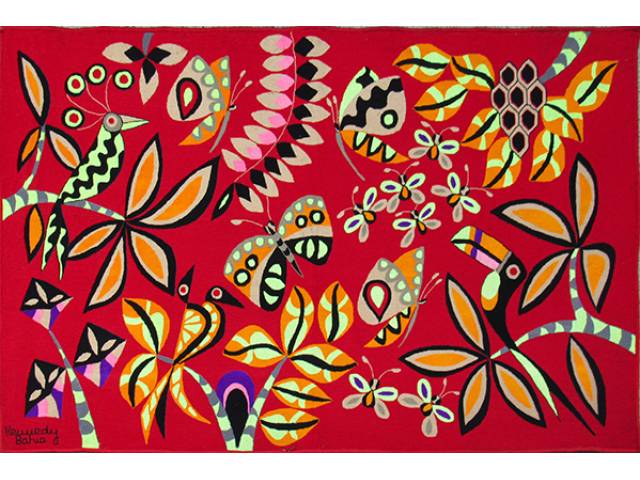 Kennedy Bahia tapeçaria 130 x 206 cm “Sem título” ass. CIE