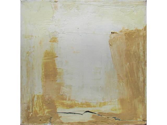 Daniel Feingold - óleo cera e grafite sobre rayon 40 x 40 cm "Sem título" ass. verso ano 1997 Com cachê Galeria Raquel Arnaud
