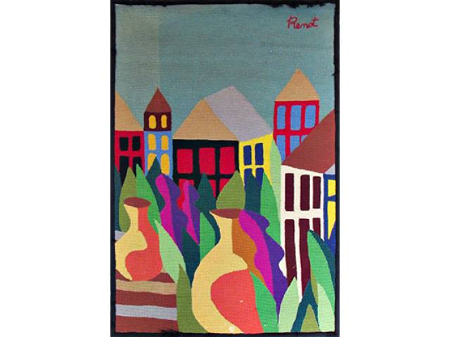 Renot tapeçaria 95 x 64 cm “Casario e Jarros de Santo Amaro” ass. CSD