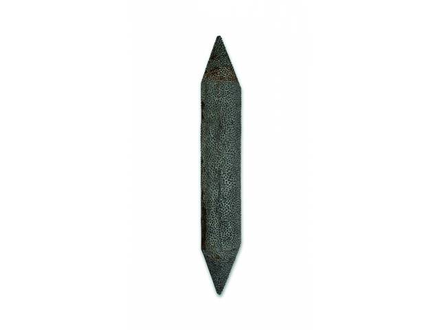 Marcos Coelho Benjamin madeira e chapa de metal perfurada 72 x 14 x 6,5 cm "Ralador" 1999