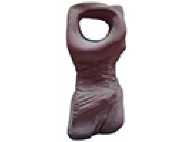 escultura de terracota h = 44 cm "Torso" ass. lateral esquerda