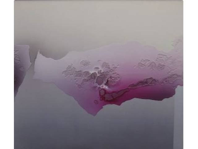 Roberto Kenji Fukuda acrilica e pigmentos sobre tela 150 x 130 cm ass.  verso 1988