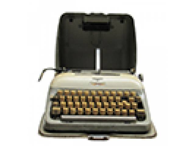 Maquina de escrever Adler anos 50 com estojo original de época. - Alemanha, séc. XX