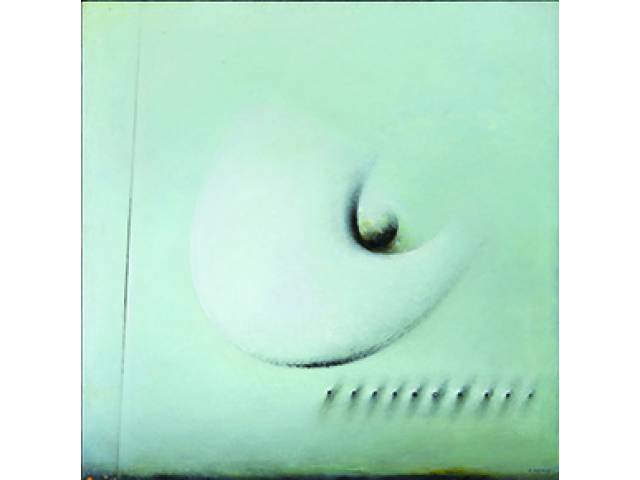 Danilo Di Prete óleo sobre tela, 120 x 120 cm "Sem título" 1981