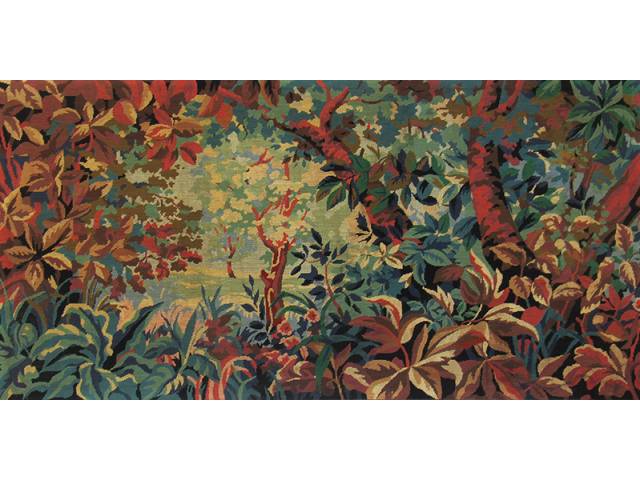 Tapeçaria - 77 x 155 cm, “Floresta de outono” - Artista não identificado – Esc. Francesa, séc. XX