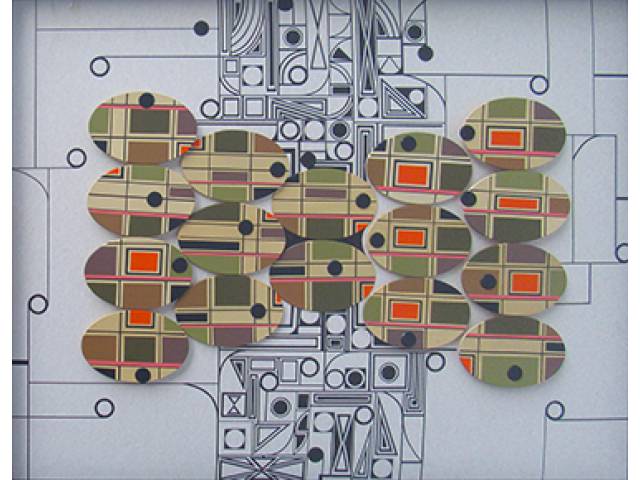 Robson Araújo técnica Mista 75 x 95 cm "Sem Título" ass. verso