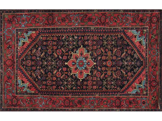 Antigo tapete “Malayer”. 1,00 x 1,40 cm = 1,40 cm