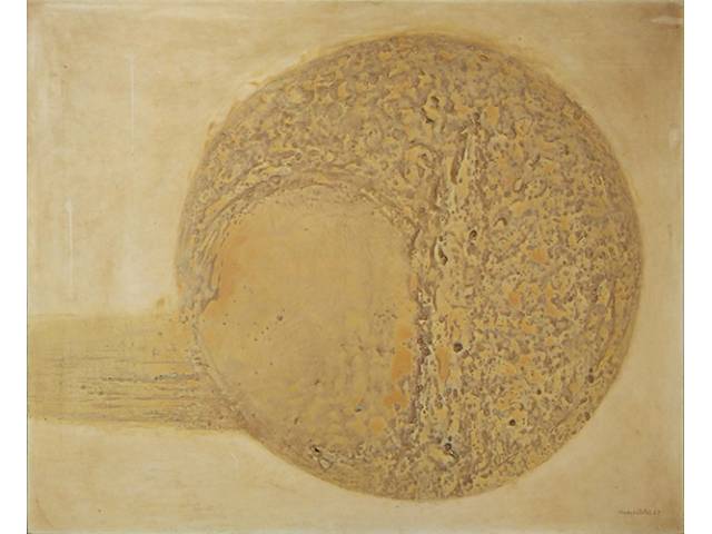Kazuo Wakabayashi óleo sobre tela 90 x 110 cm “Sem Título” ass. inferior direito - 1967