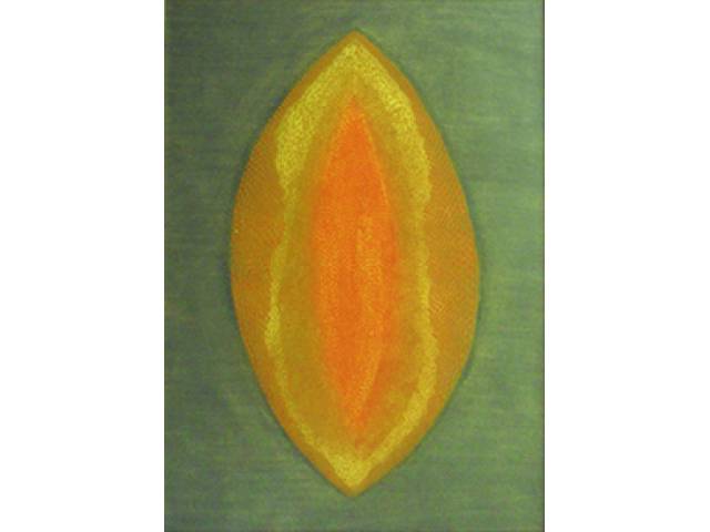 Piza, Arthur Luiz goiva e ponta-seca a cores sobre papel 105,5 x 75 cm "Cosmos Jaune" ass. CID 1972 reproduzida no catálogo de gravuras nº 159