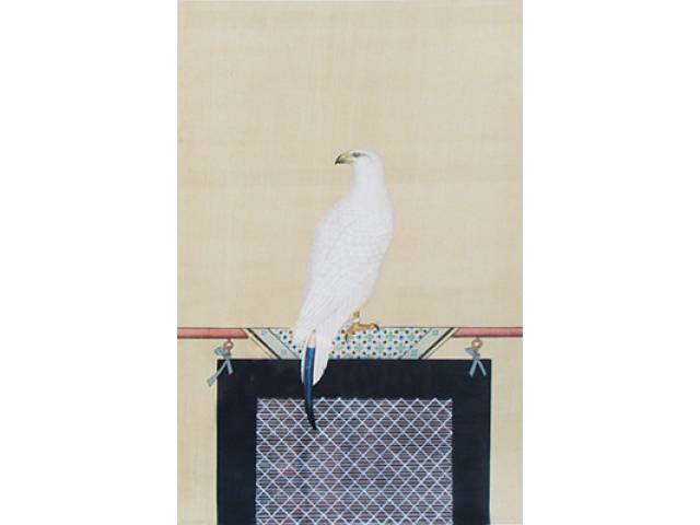 G.S.S - 113 x 74 cm, “Águia branca”, não assinada, - artista não identificado - China, séc. XIX