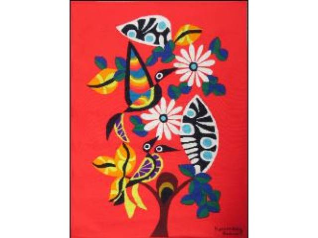 Kennedy Bahia tapeçaria 130 x 96 cm “Sem título” ass. Inferior direito