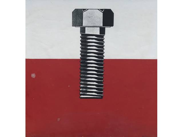 Claudio Tozzi Litografia sobre papel 48 x 48 cm “Parafuso” ass. CID P.A. 1971 (pequeno fungo)